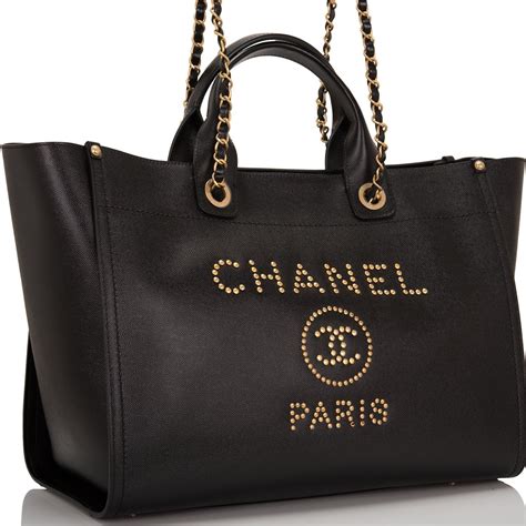 large chanel bag black|chanel large shopping tote.